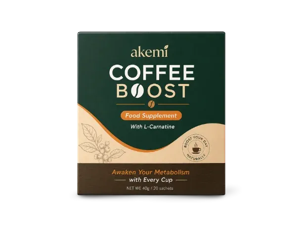1 Box of Akemi Coffee Boost, 20 sachets